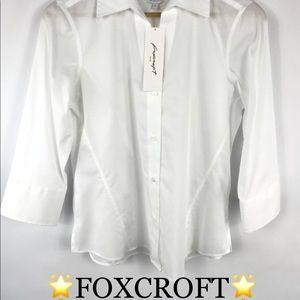 Foxcroft 🌟 classic white shirt NWT